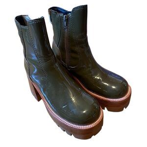 Jeffrey Campbell Olive Green Heeled Boots